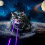 Gato rayos laser